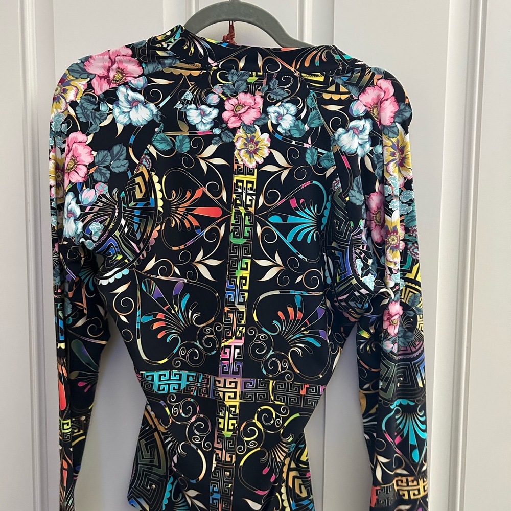 Johnny Was Floral Patterned JacketRashguard - Picture 2 of 3